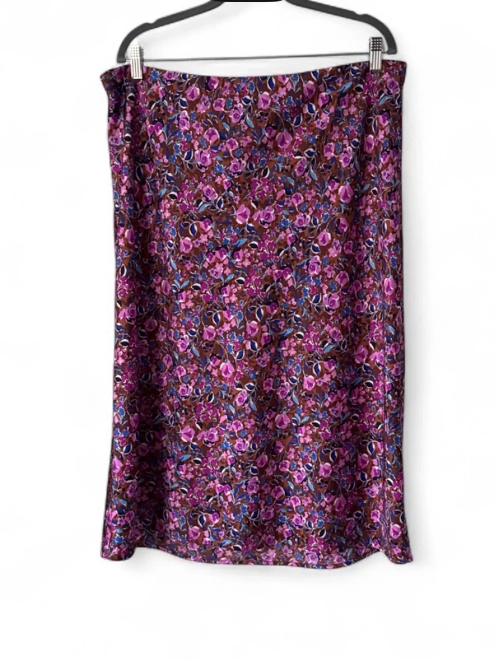 J. Crew Pink Floral Midi Skirt Size XXL